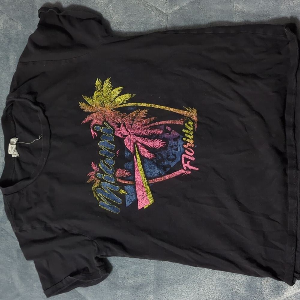 Full Tilt Miami Florida T Shirt Women's Small Black